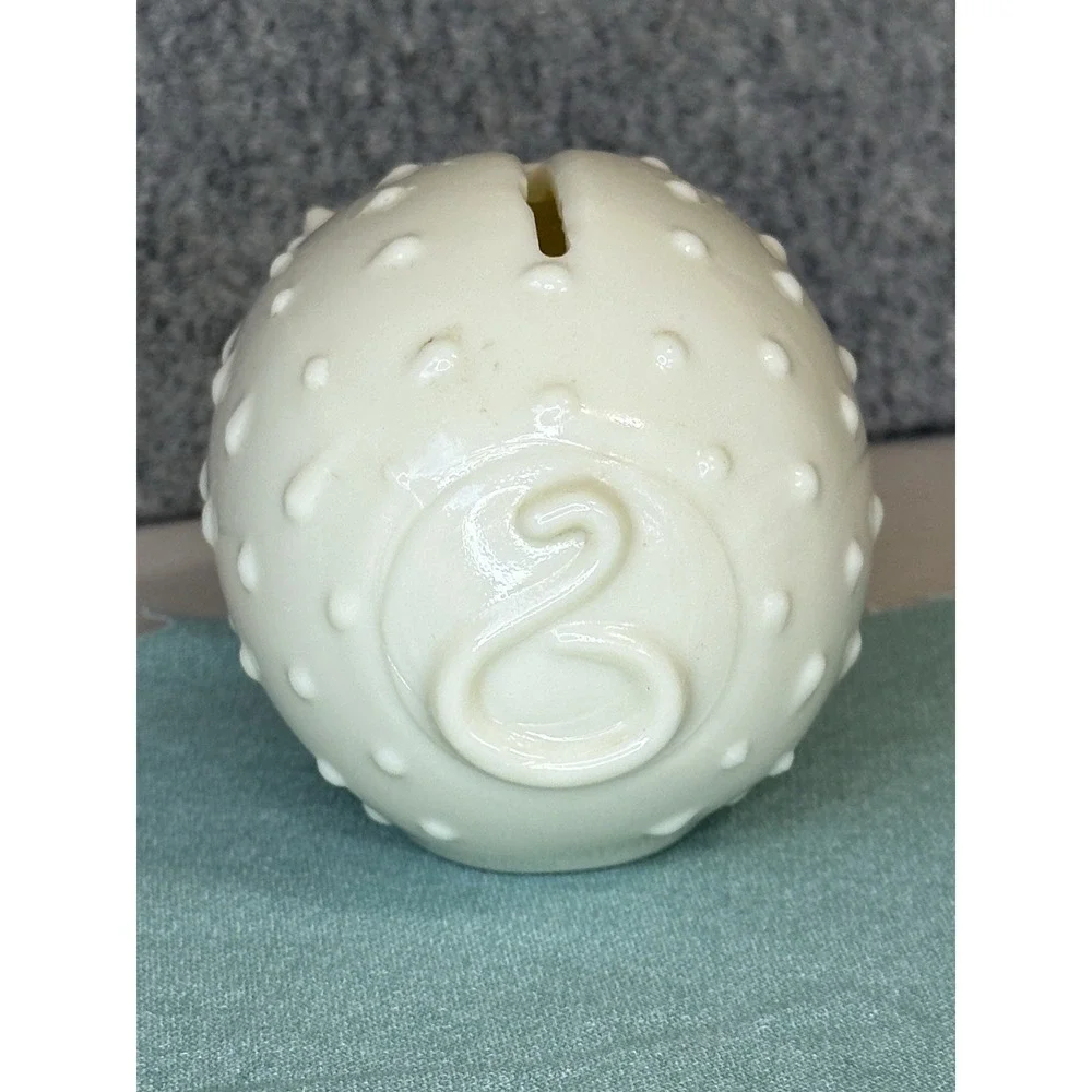 VINTAGE Milk glass piggy bank Hobnail JACOB BANG Homegaard - Denmark